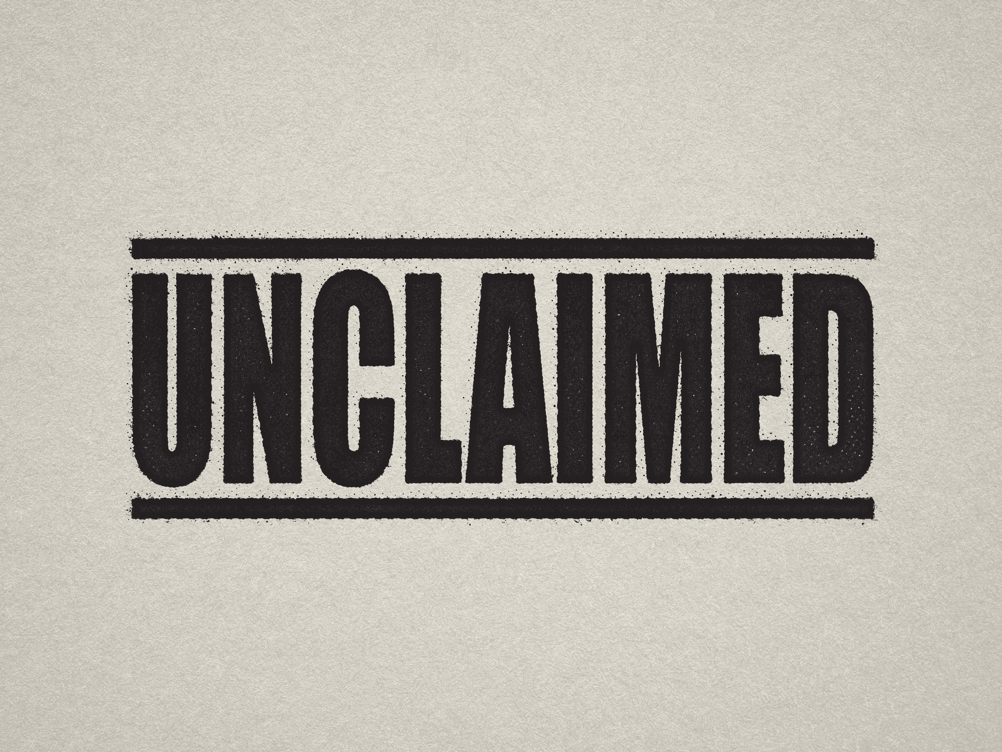 Black Label for Unclaimed Items