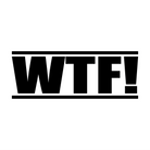 WTF rubber stamp - Black