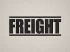 Black Freight Stamp