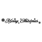 Merry Christmas Rubber Stamp in black. 