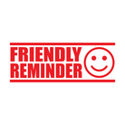 friendly reminder red ink 