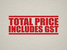 Red Label for Pricing with GST Included