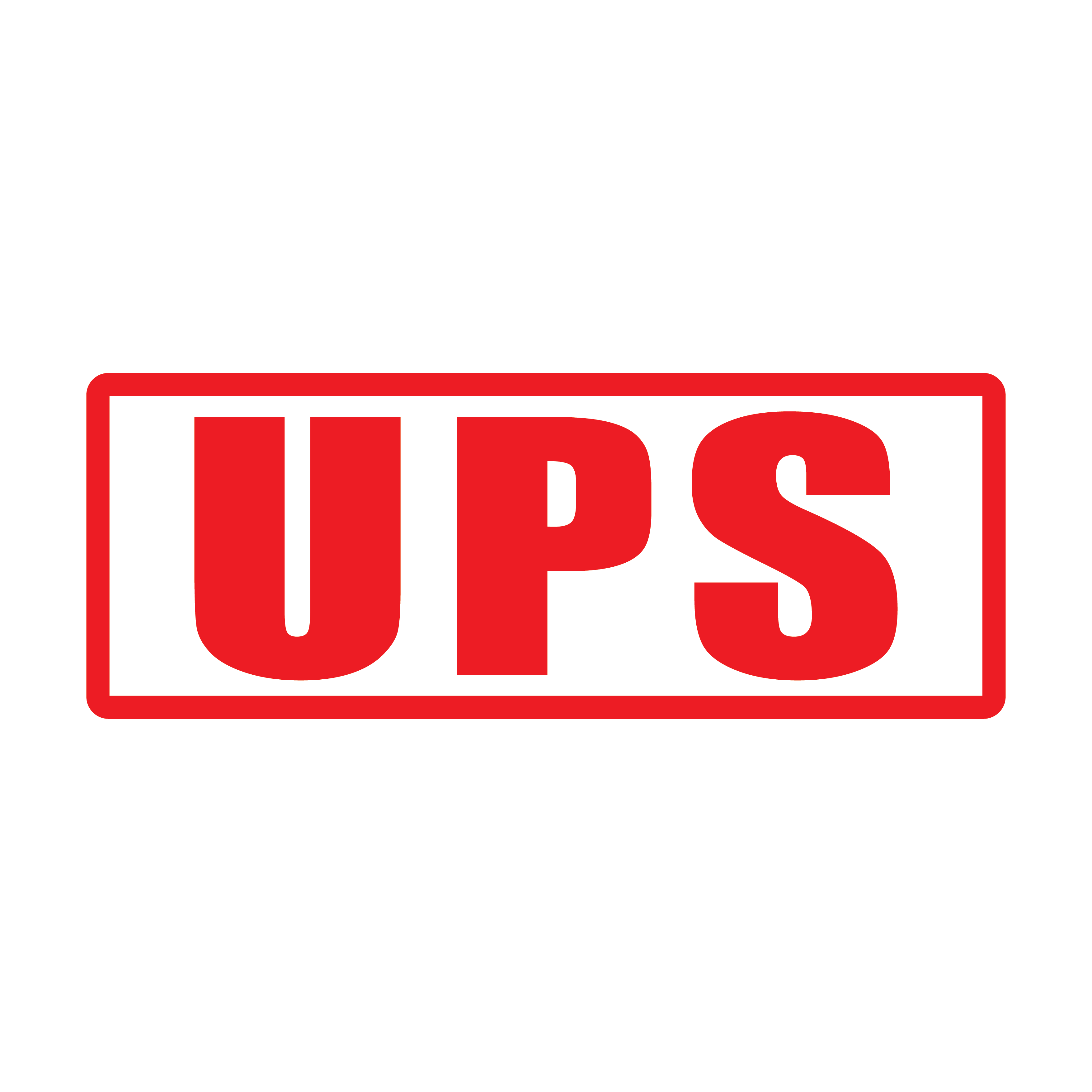 Red UPS Stamp