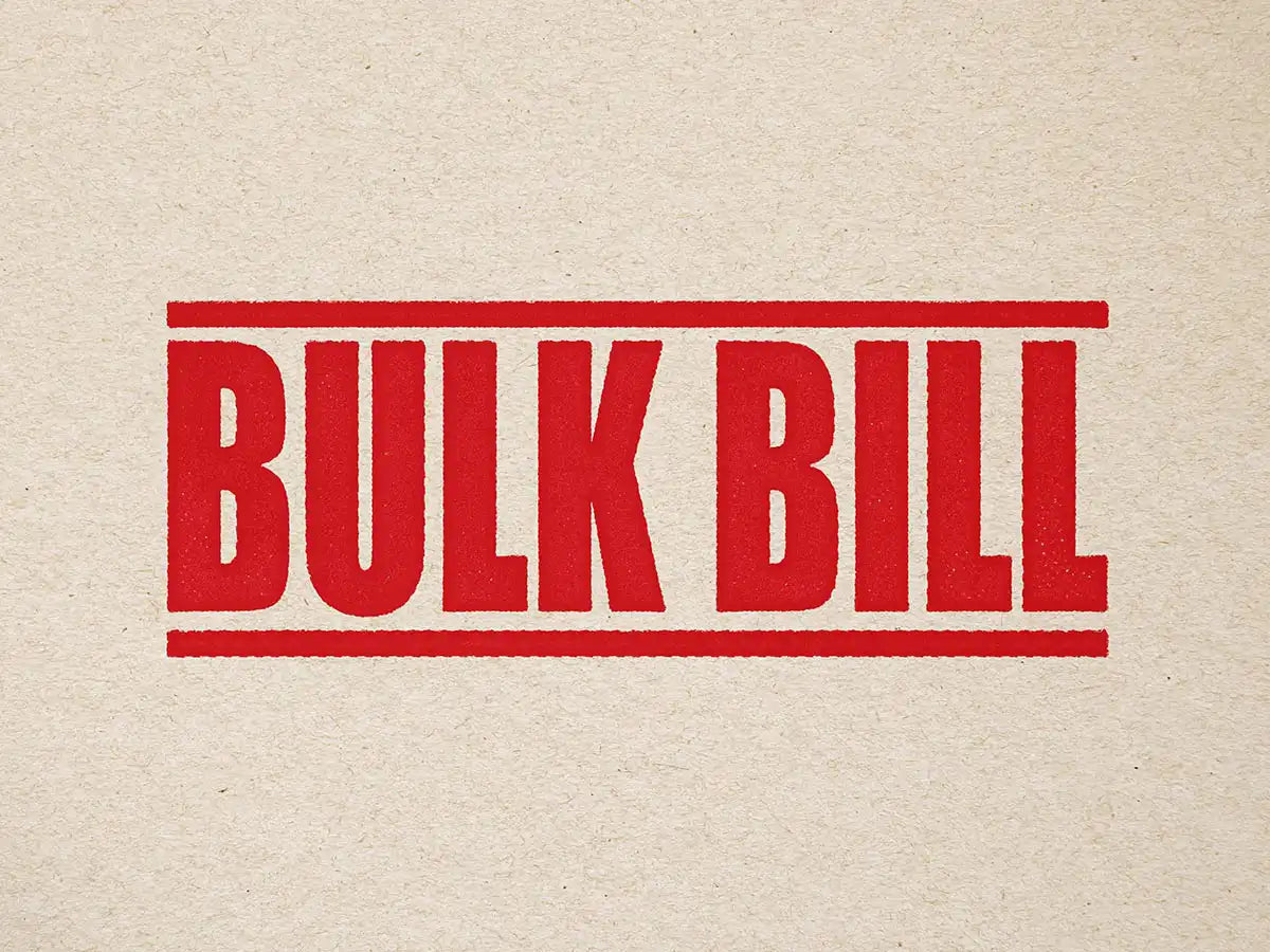 Red Ink Stamp Bulk Bill 