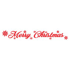 Merry Christmas Rubber Stamp in red.