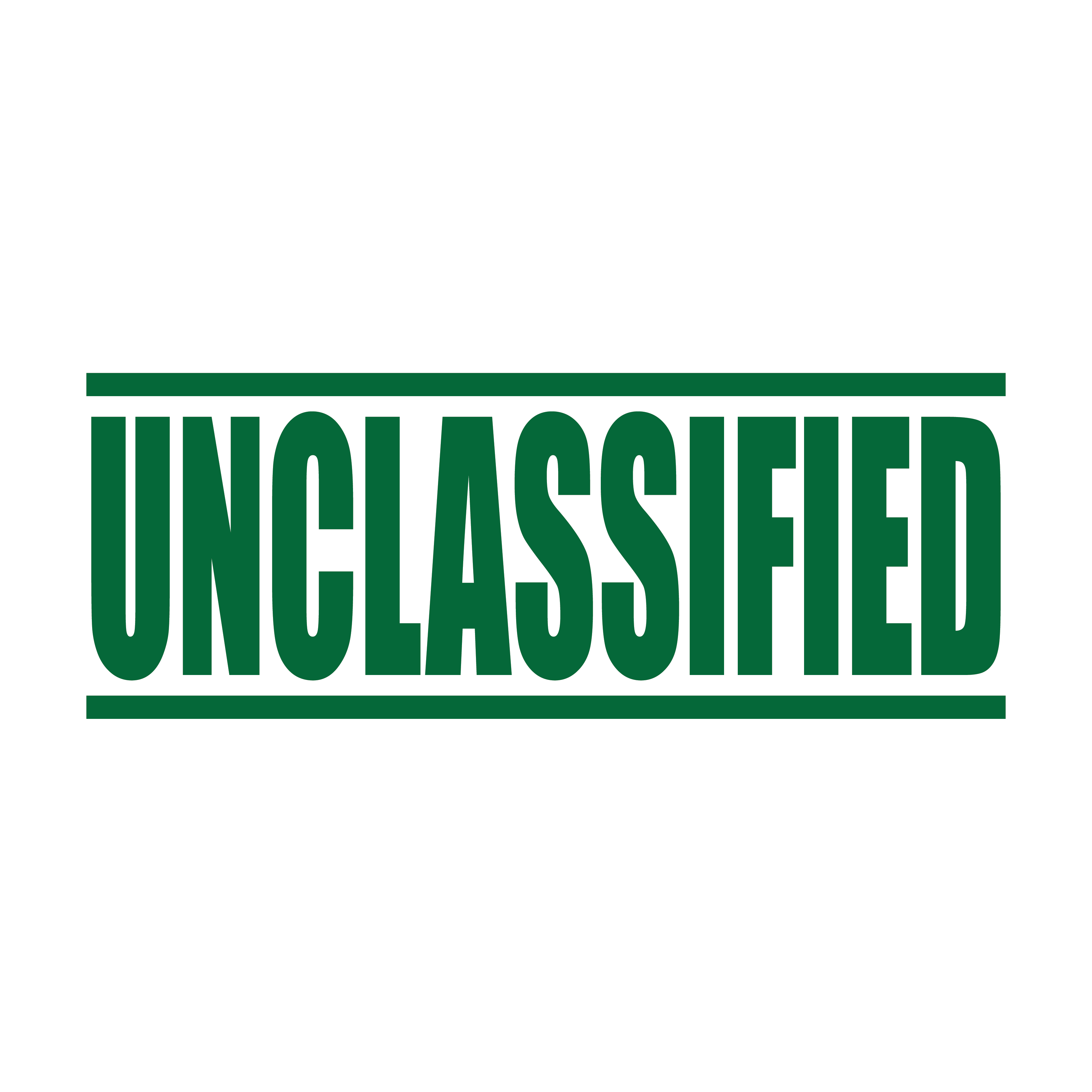 Green Unclassified Stamp