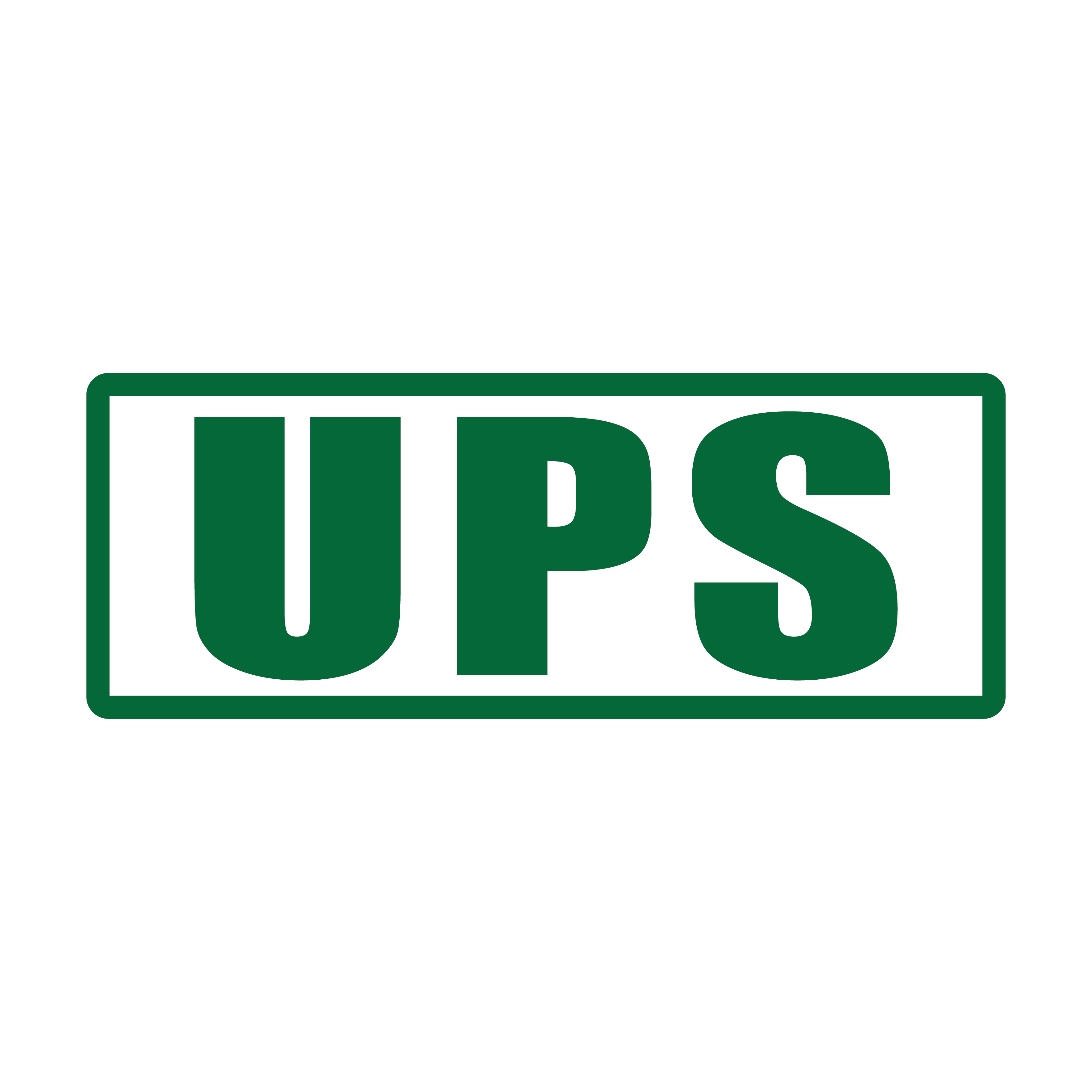 Green UPS Stamp