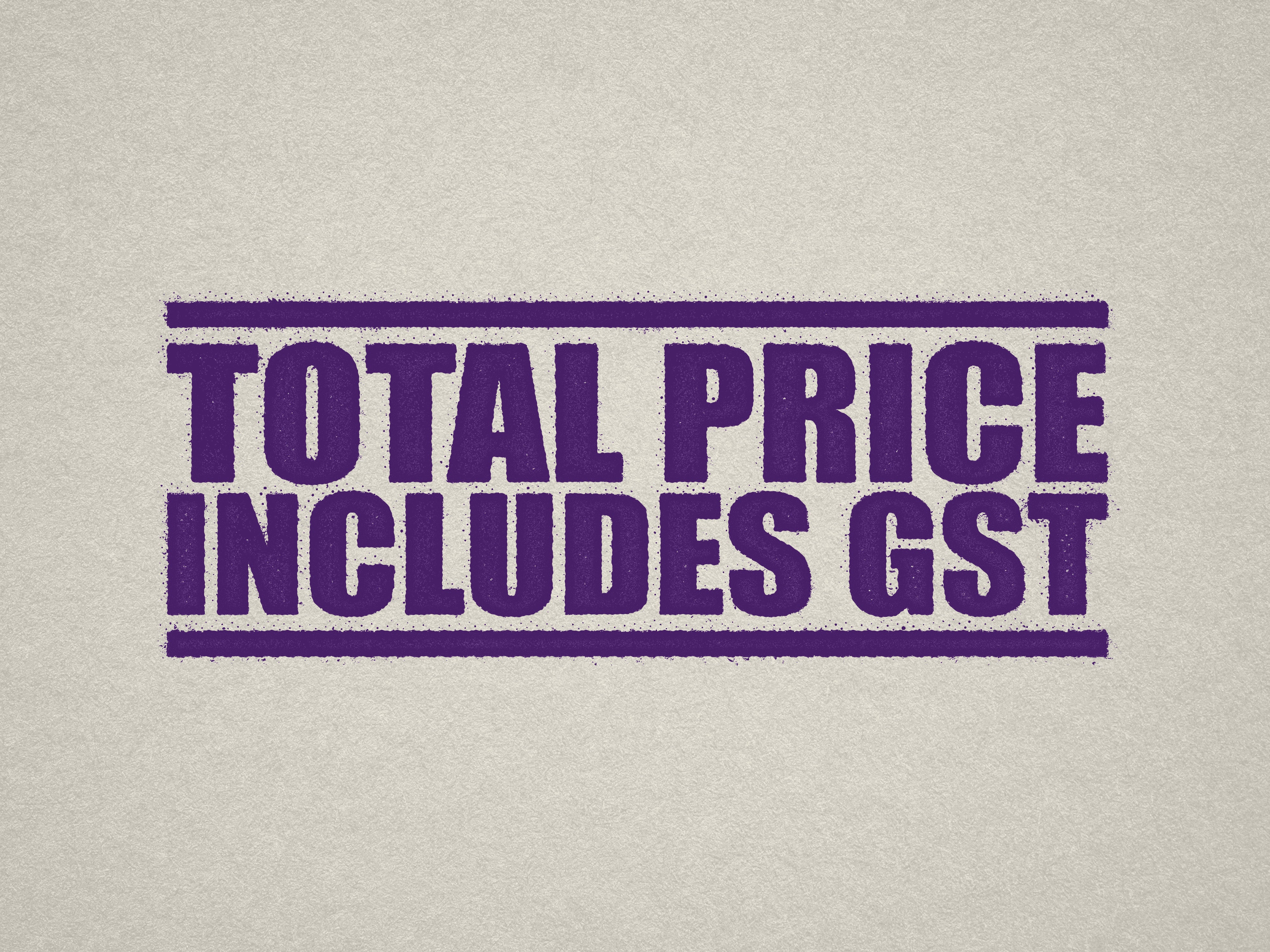 Violet Label for Pricing with GST Included