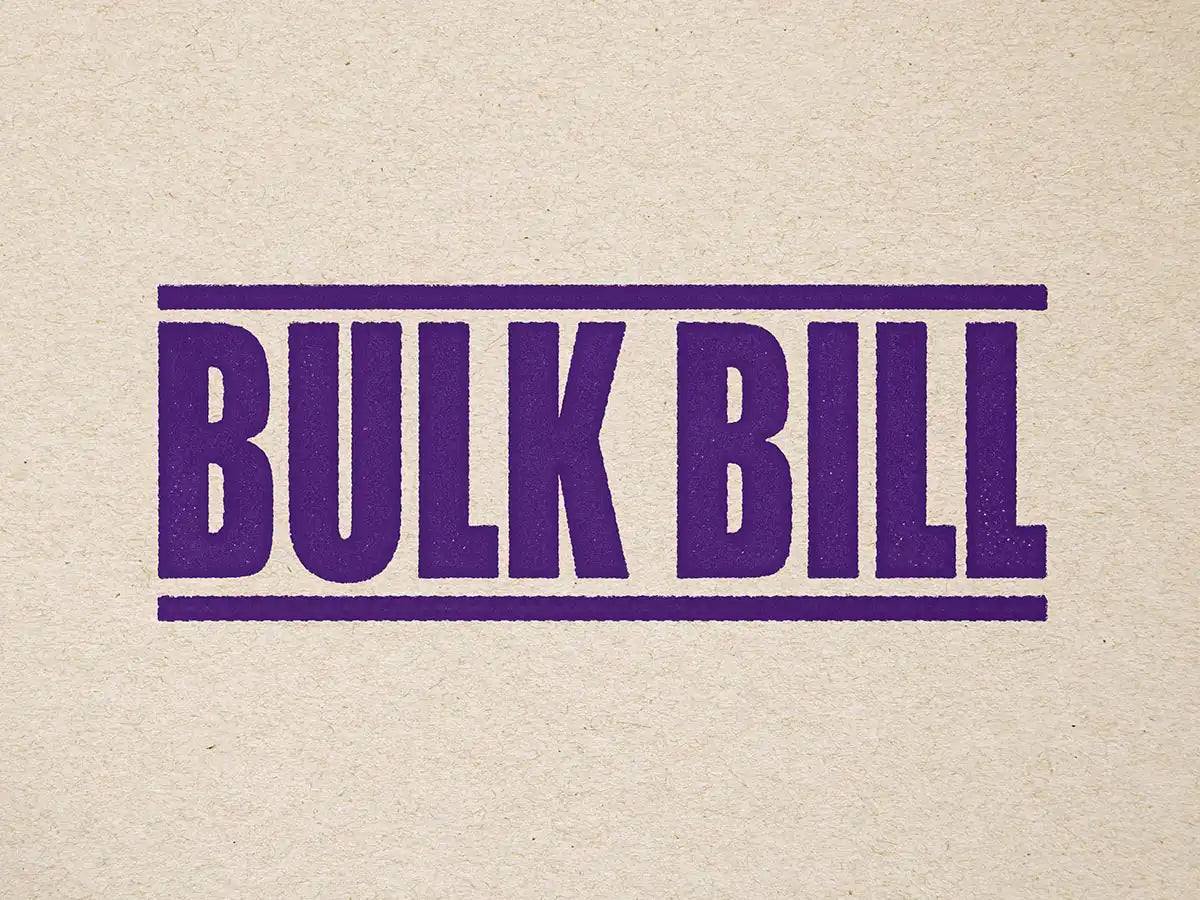 Bulk Bill Office Stamp Purple ink