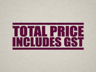 Maroon Label for Pricing with GST Included