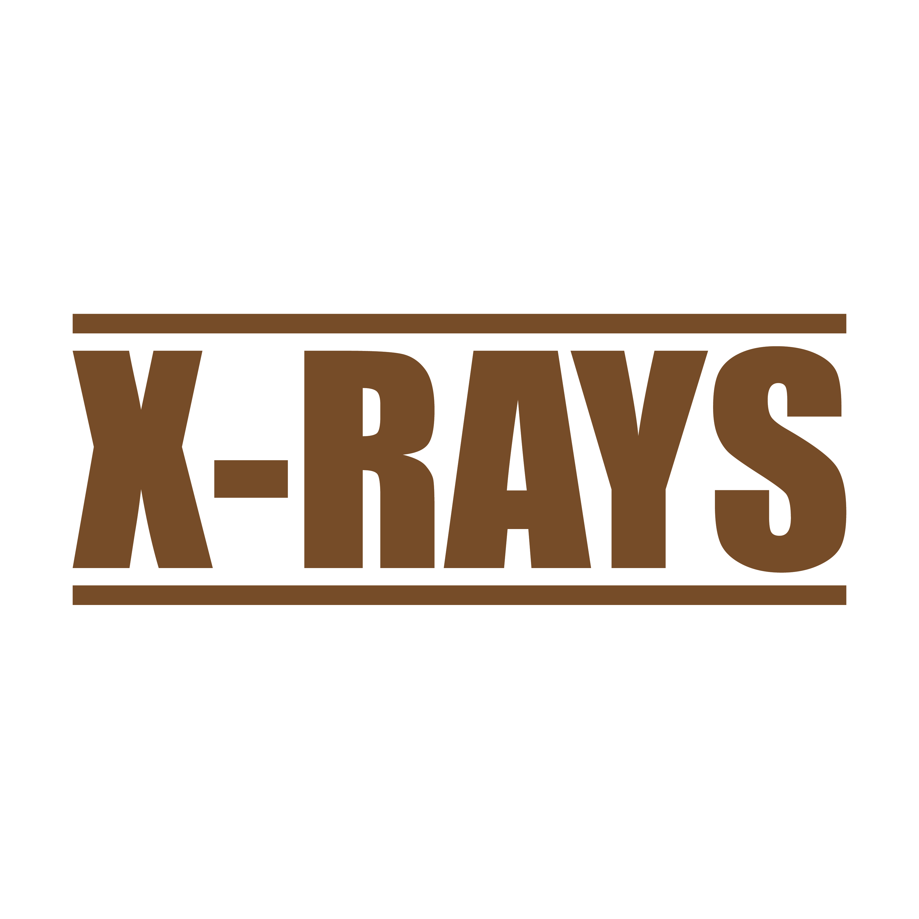 Brown X-Ray Stamp