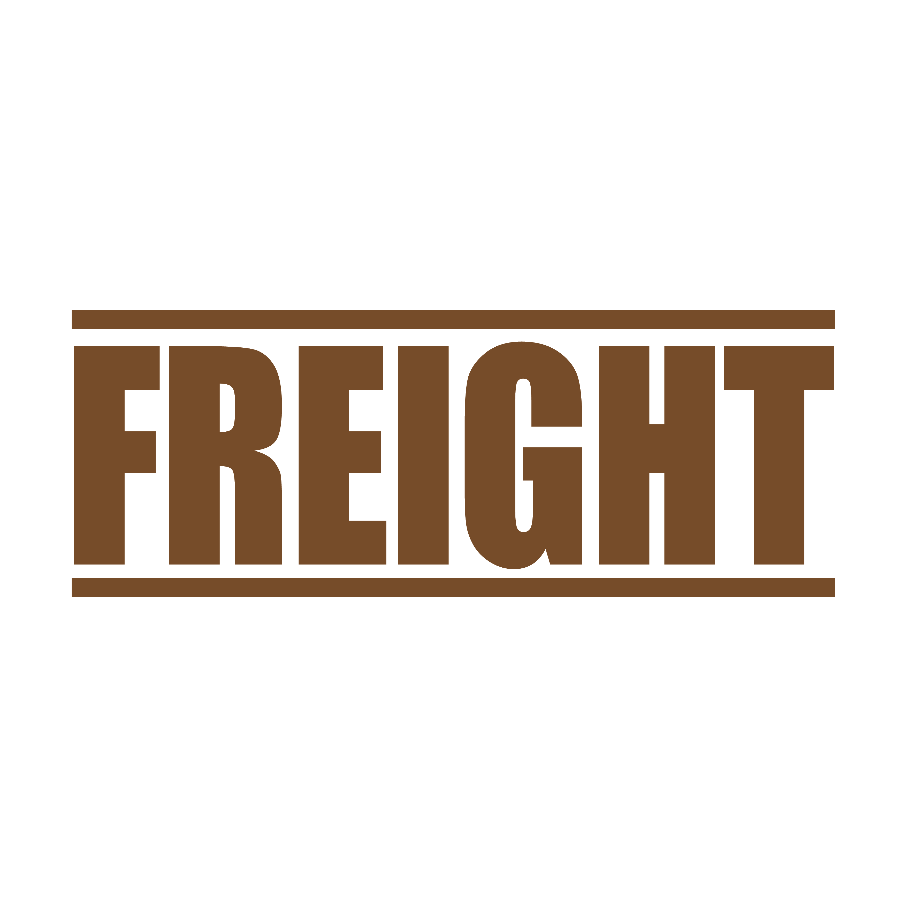 Brown Freight Stamp