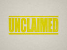 Yellow Label for Unclaimed Items