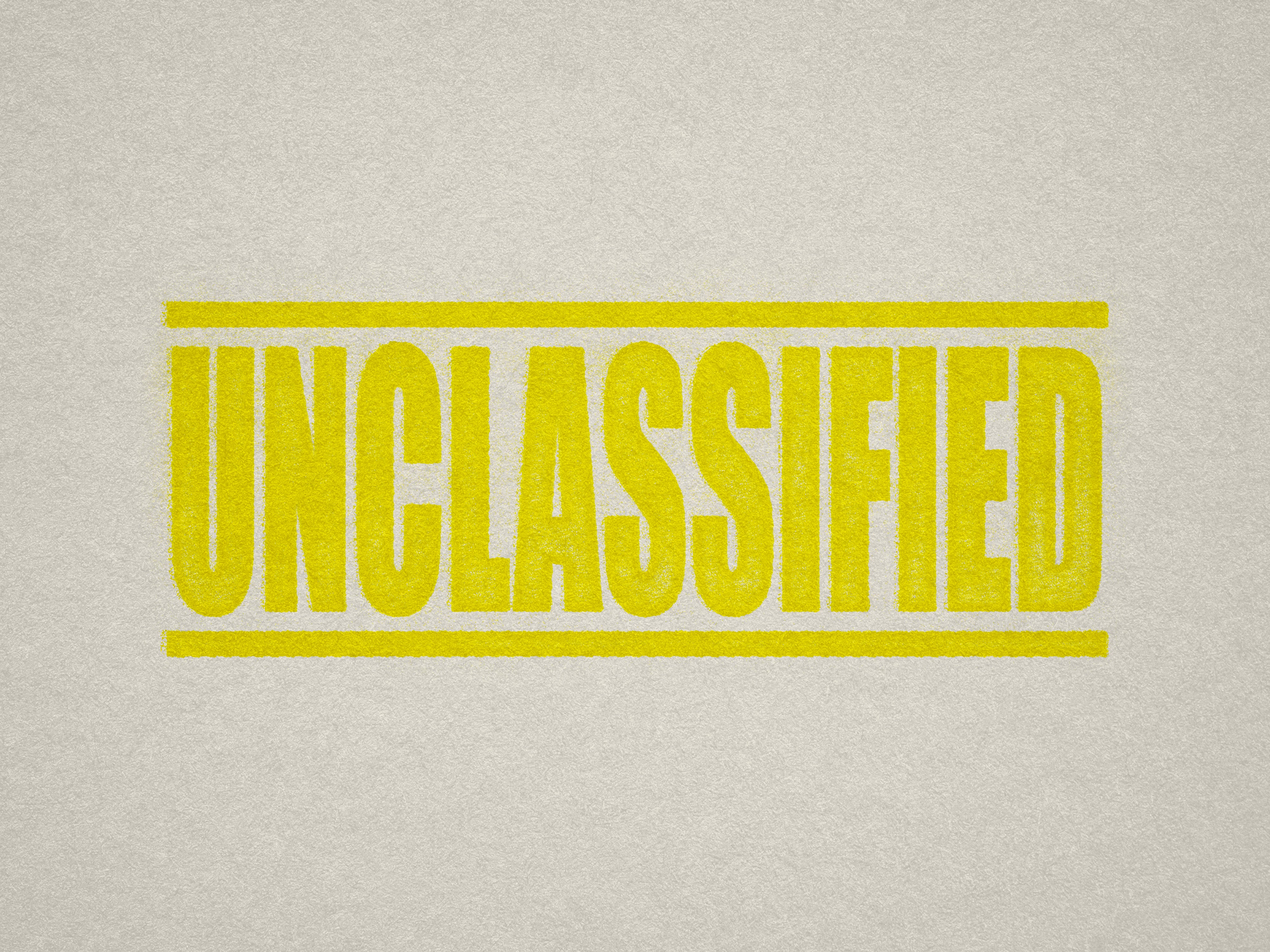 Yellow Label for Unclassified Documents