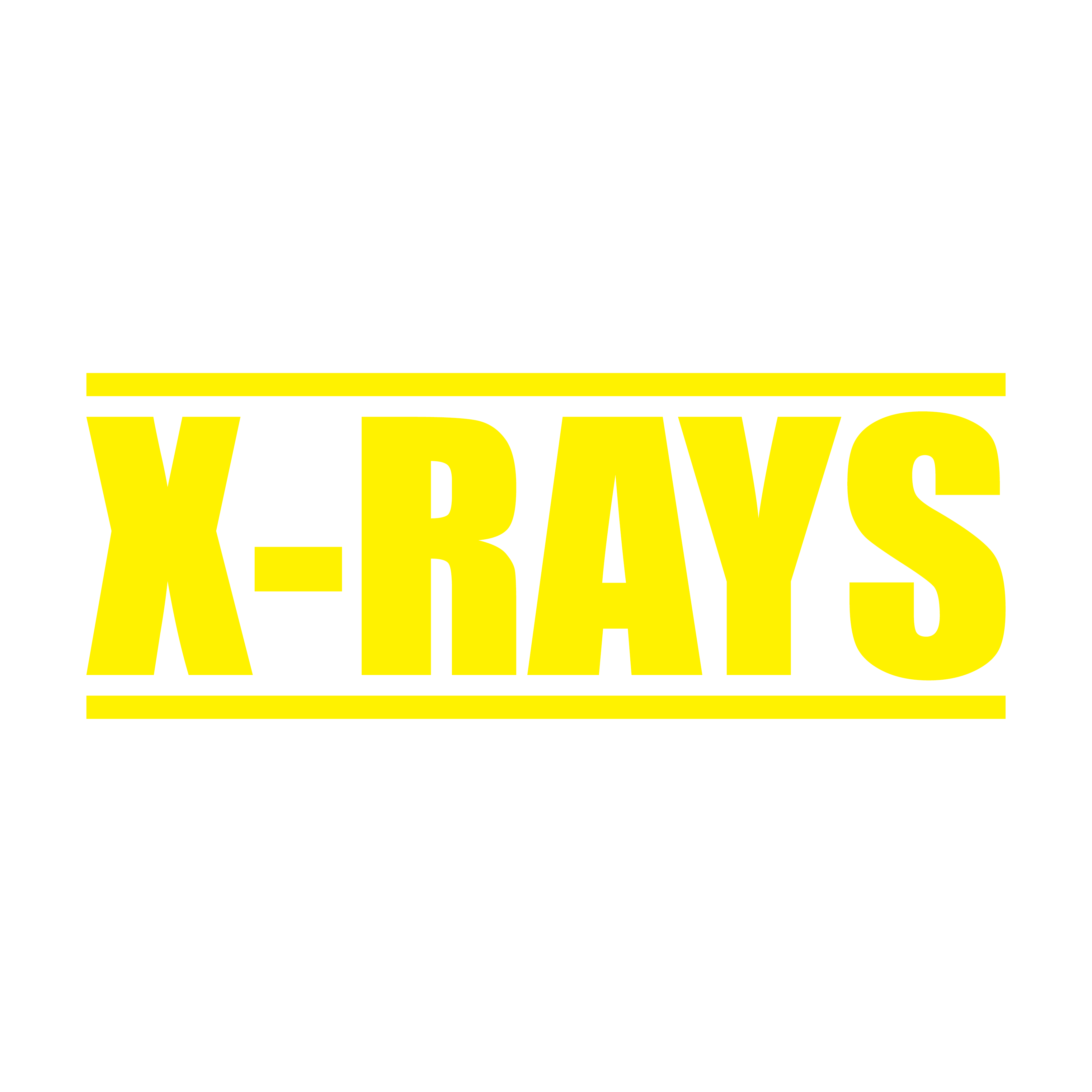 Yellow X-Ray Stamp