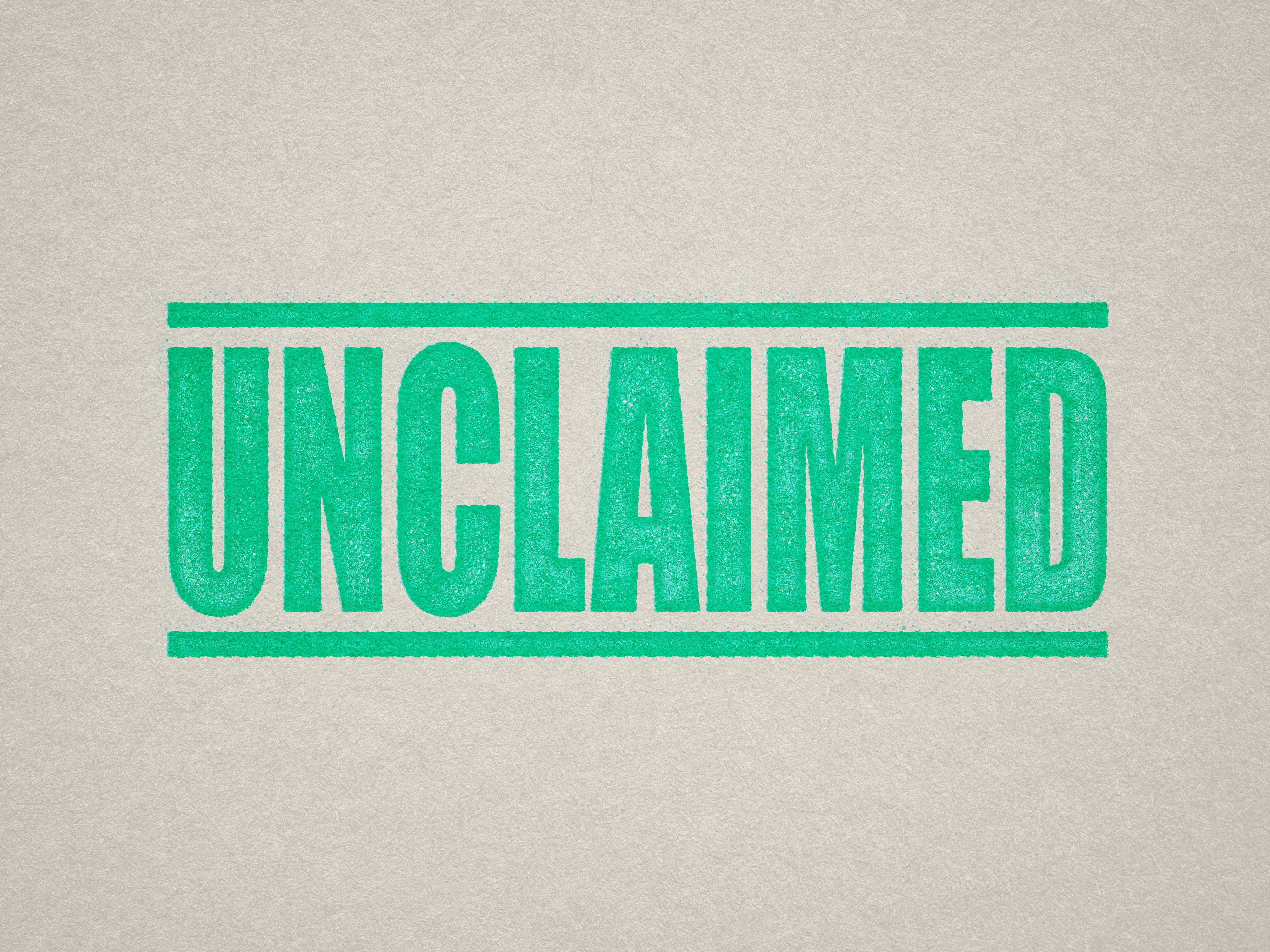 Mint Label for Unclaimed Items