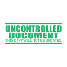 Mint Uncontrolled Document Stamp