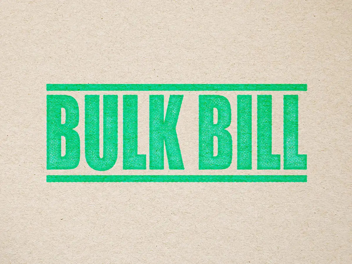 Bulk bill Stamp impression, mint ink