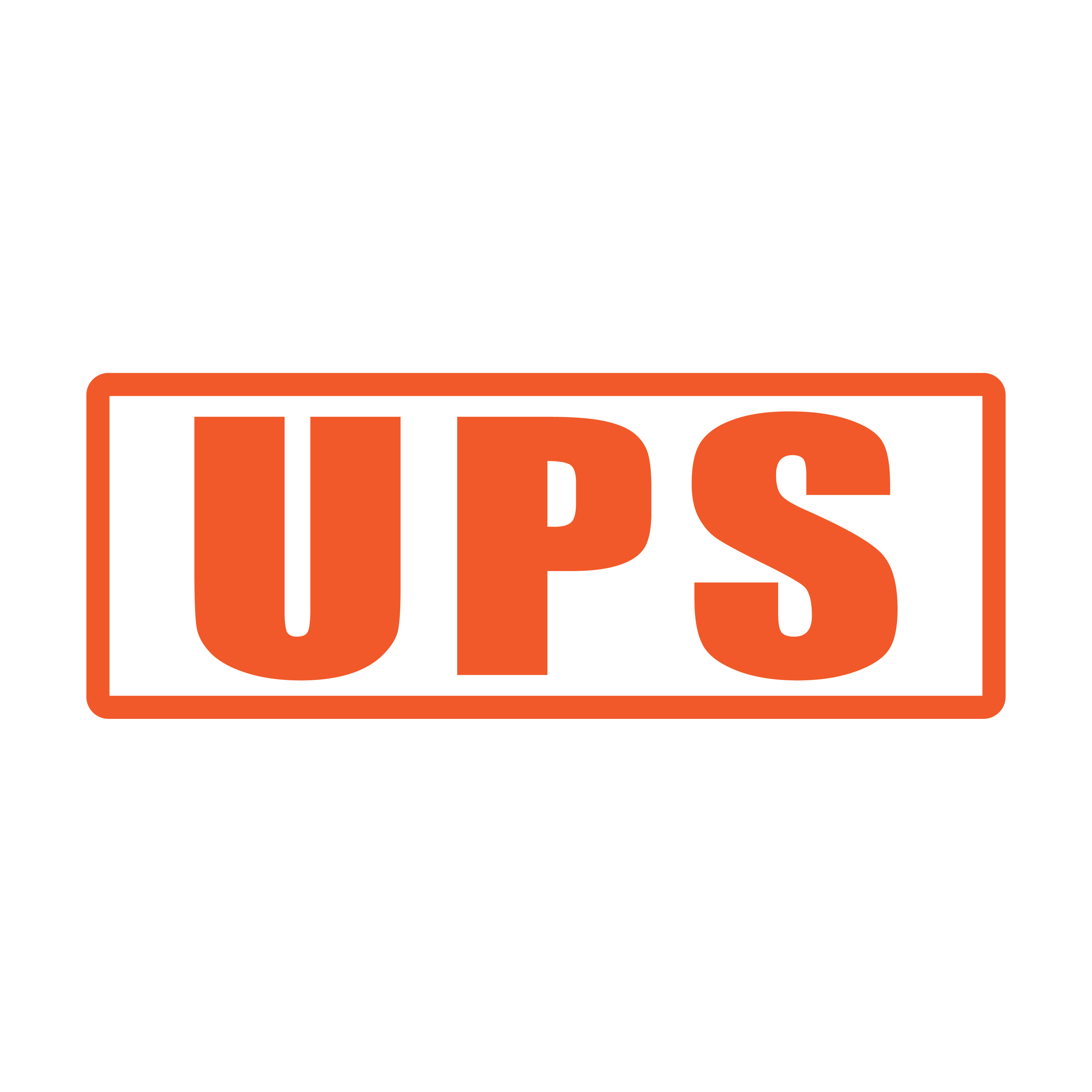 Orange UPS Stamp