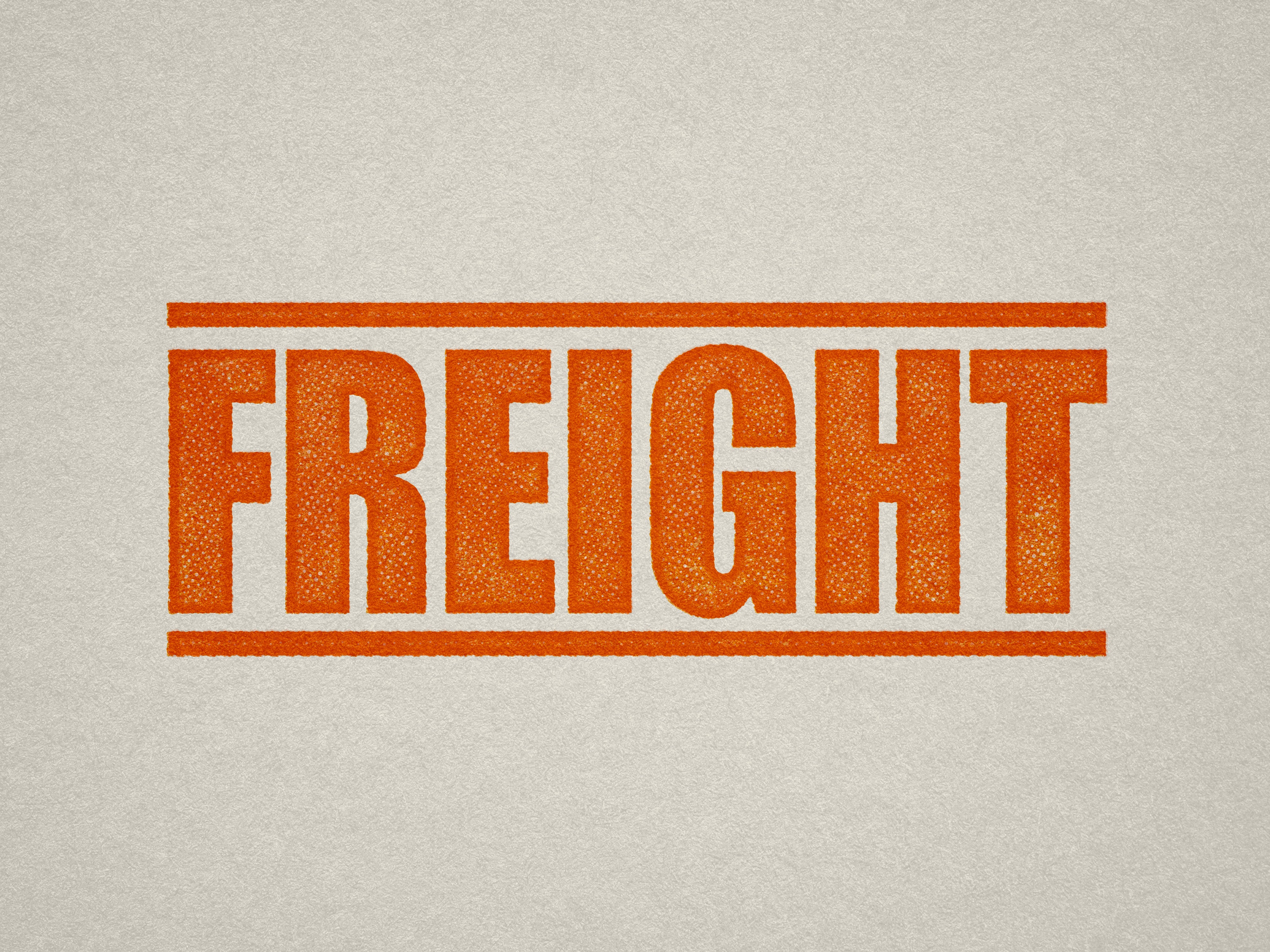 Orange Freight Stamp