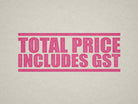 Pink Label for Pricing with GST Included