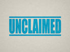 Turquoise Label for Unclaimed Items