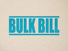 Stock Design Bulk bill Rubber stamp Turquoise Ink 