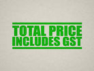 Green Apple Label for Pricing with GST Included