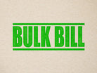 Bulk Bill Rubber stamp Apple Green ink colour 