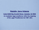 Adelaide Lawyer Stamp blue