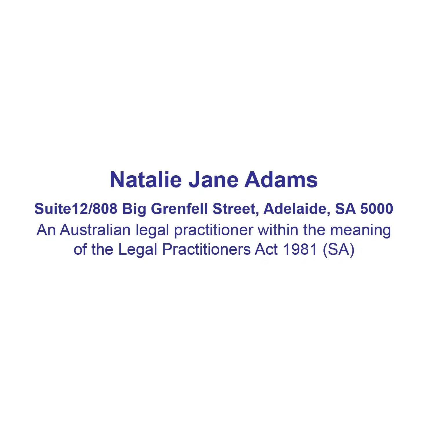 Custom Solicitor stamps  South Australia