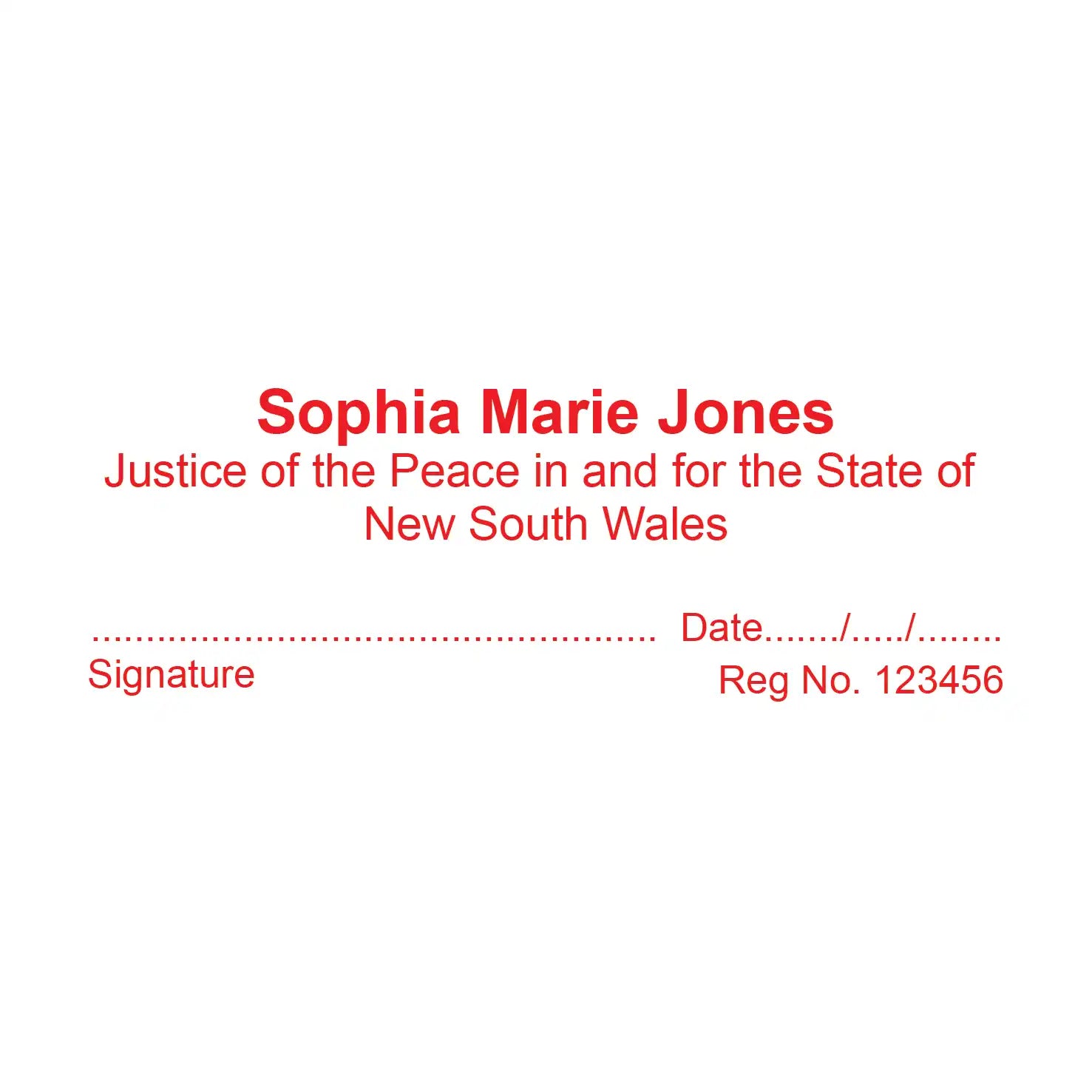 Order customised JP Name stamps Sydney