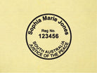 Order online JP stamps for South Australia Black ink mockup