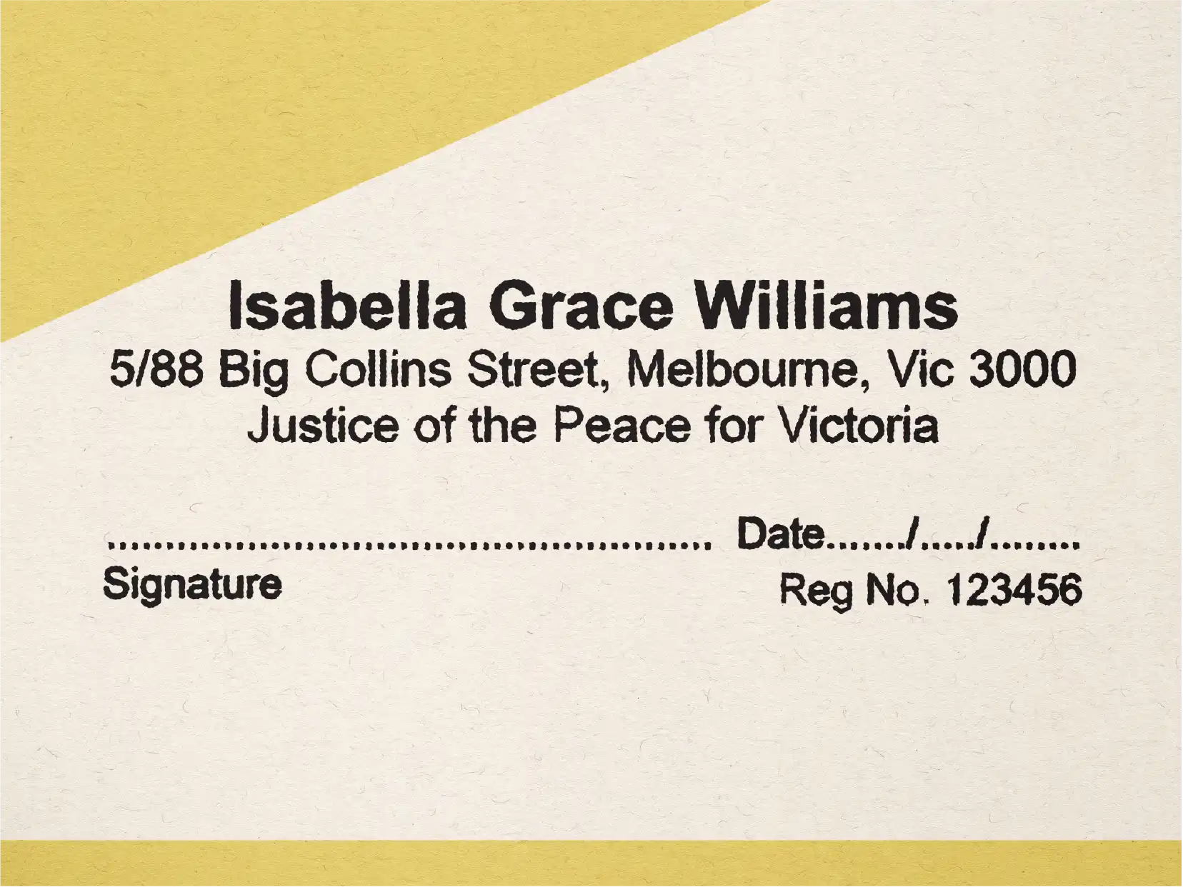 Order online custom Justice Of The Peace stamps Victoria 