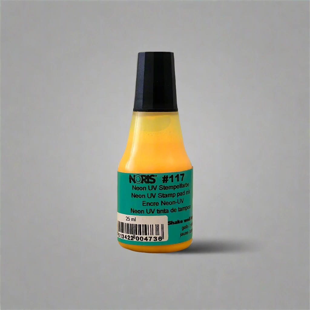 Fluorescent Yellow Stamp Ink Noris #117 25ml Bottle