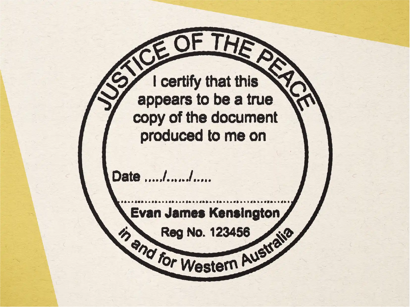 Custom Justice of the peace Rubber stamp