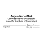 Personalised Justice of the Peace (Commissioner For Declarations) in and for the State of Queensland