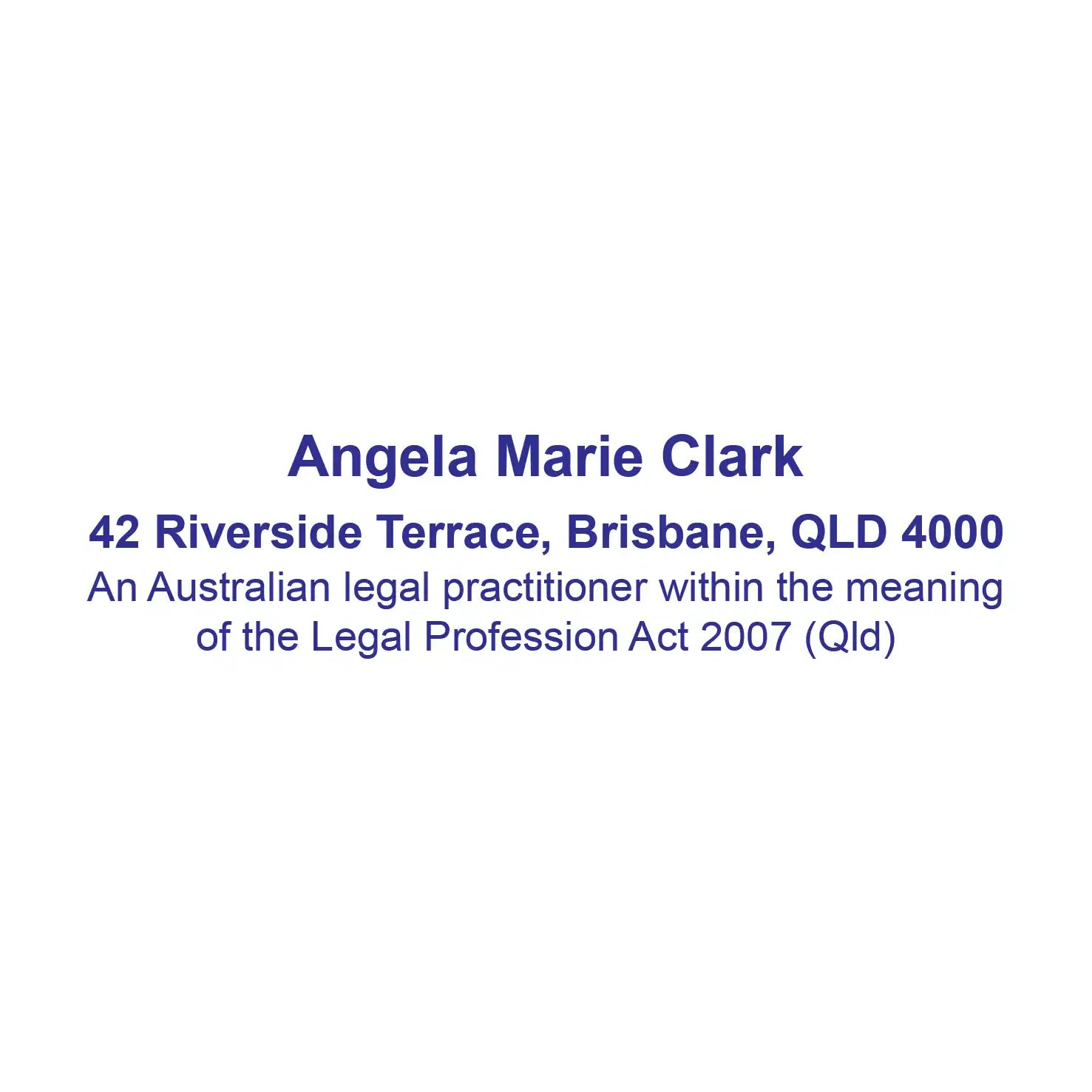 personalised Lawyer stamps QLD