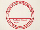 Queensland justice of the peace (qualified) self inking stamps name red ink 