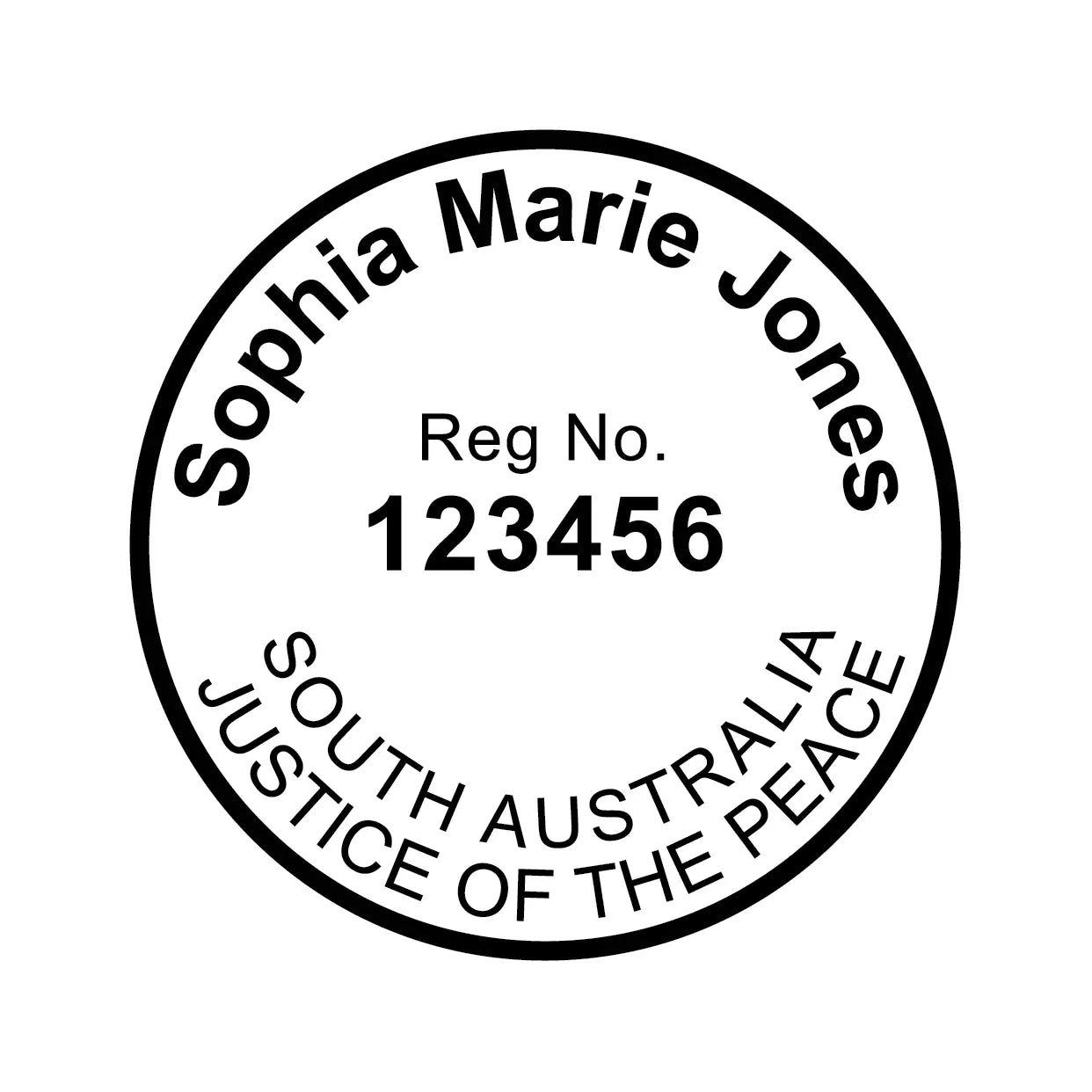 Black SA JP stamp Template design