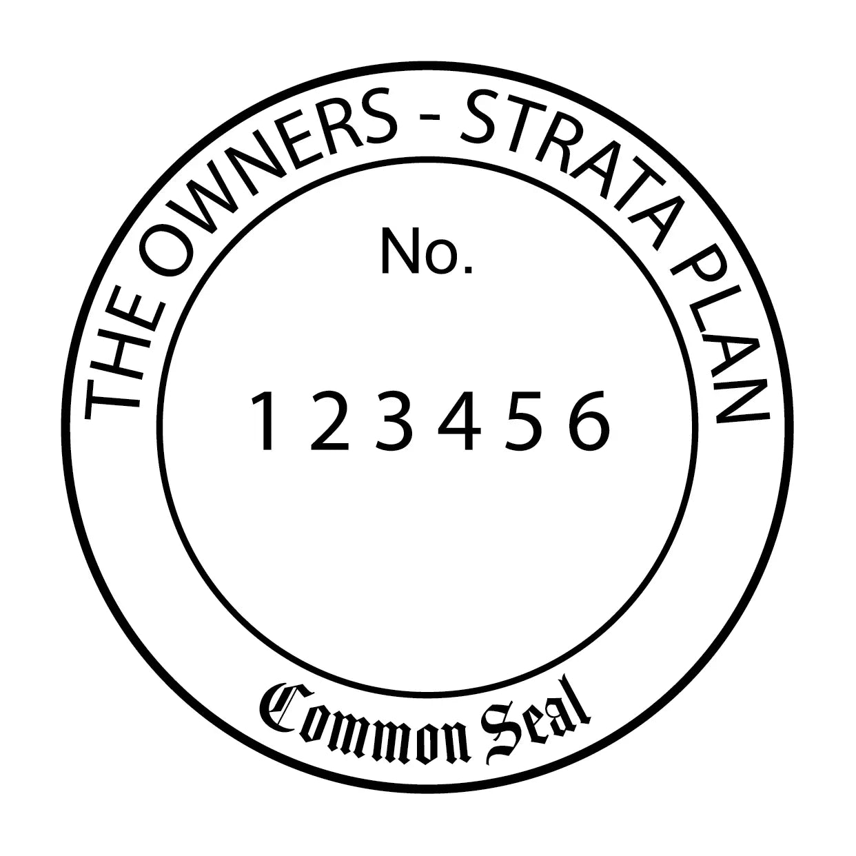 Strata Seal Stamp Black Ink
