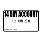 14 Day Account Date Stamp - Black