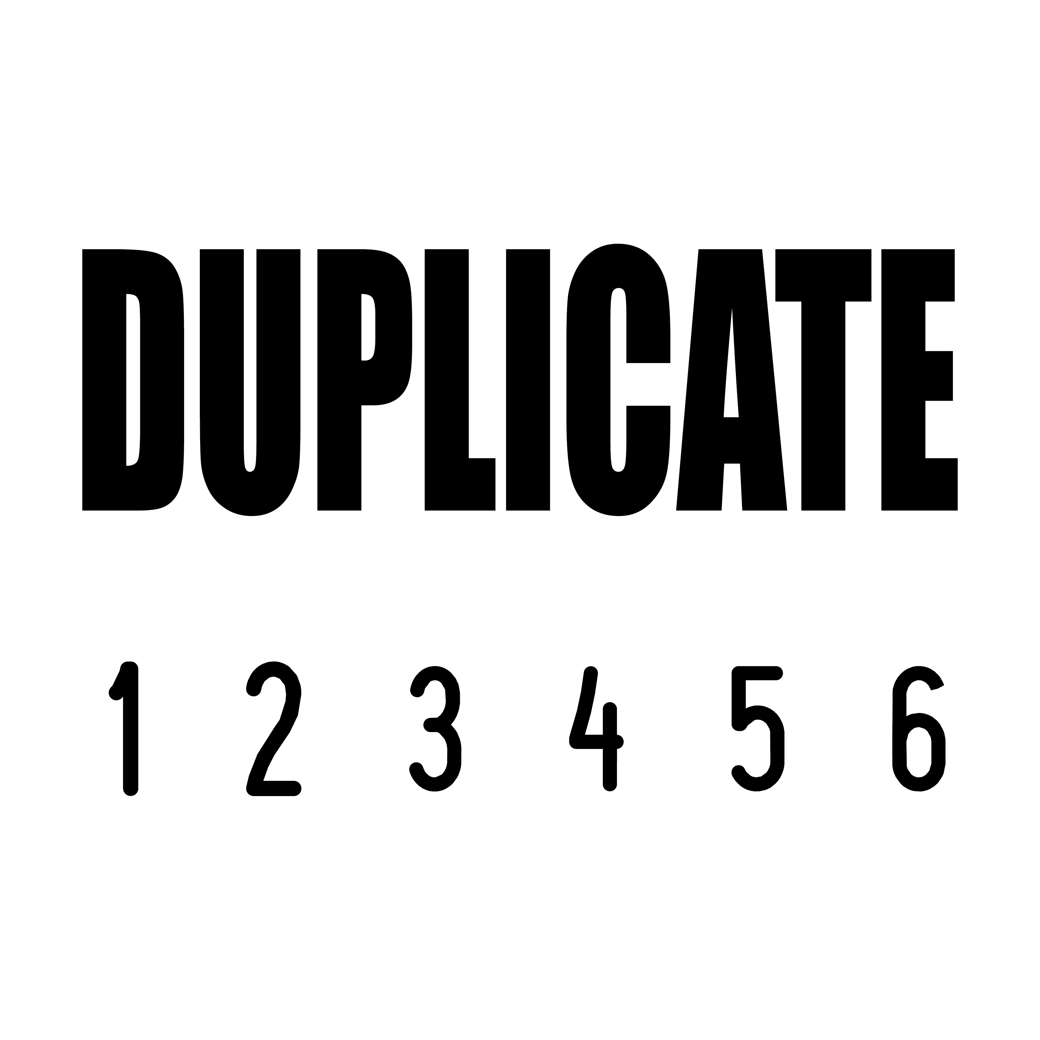 Black 01-5004-duplicate-mini-number-stamp