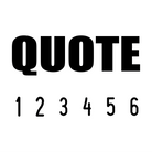 Black 01-5011-quote-mini-number-stamp