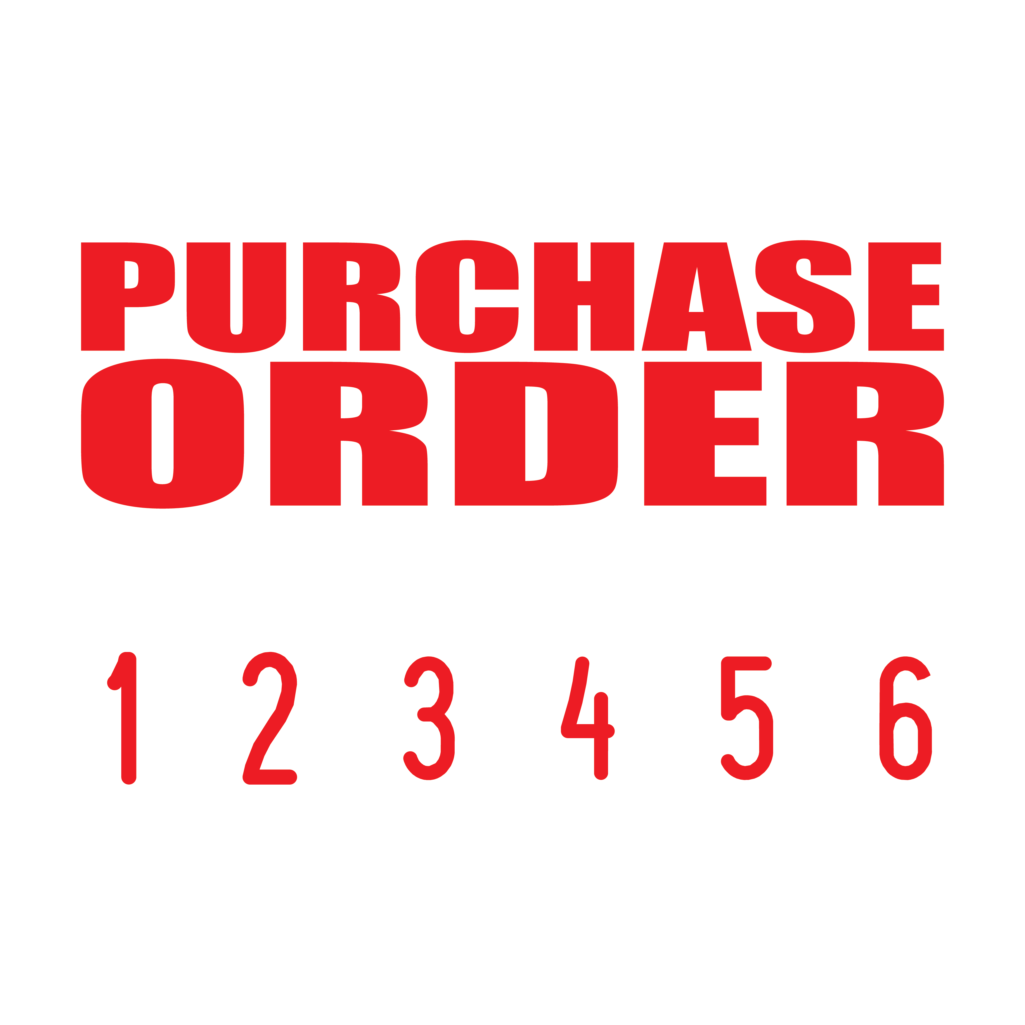 Red 02-5008-purchase-order-mini-number-stamp