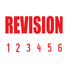 Red 02-5013-revision-mini-number-stamp