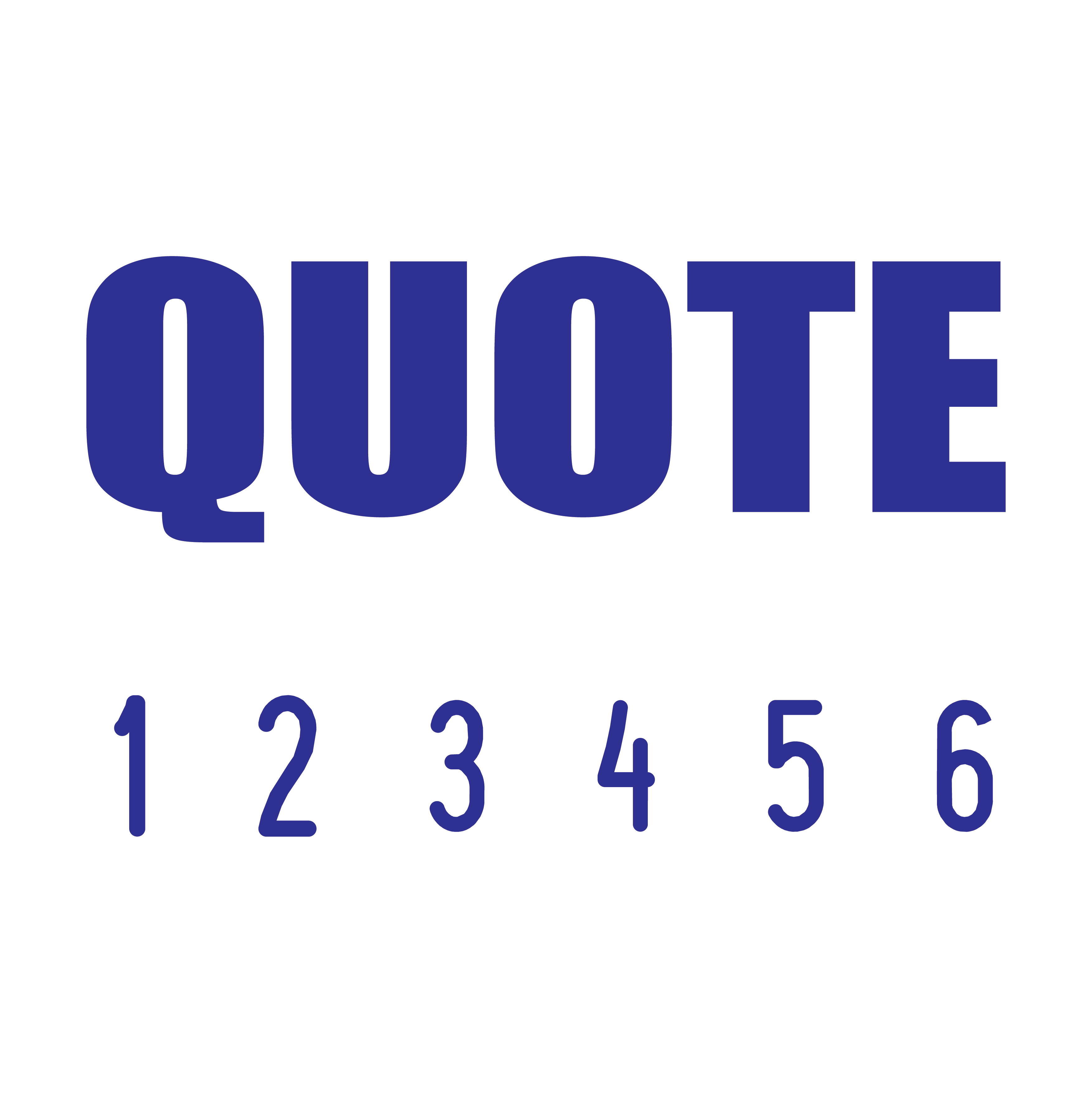 Blue 03-5011-quote-mini-number-stamp