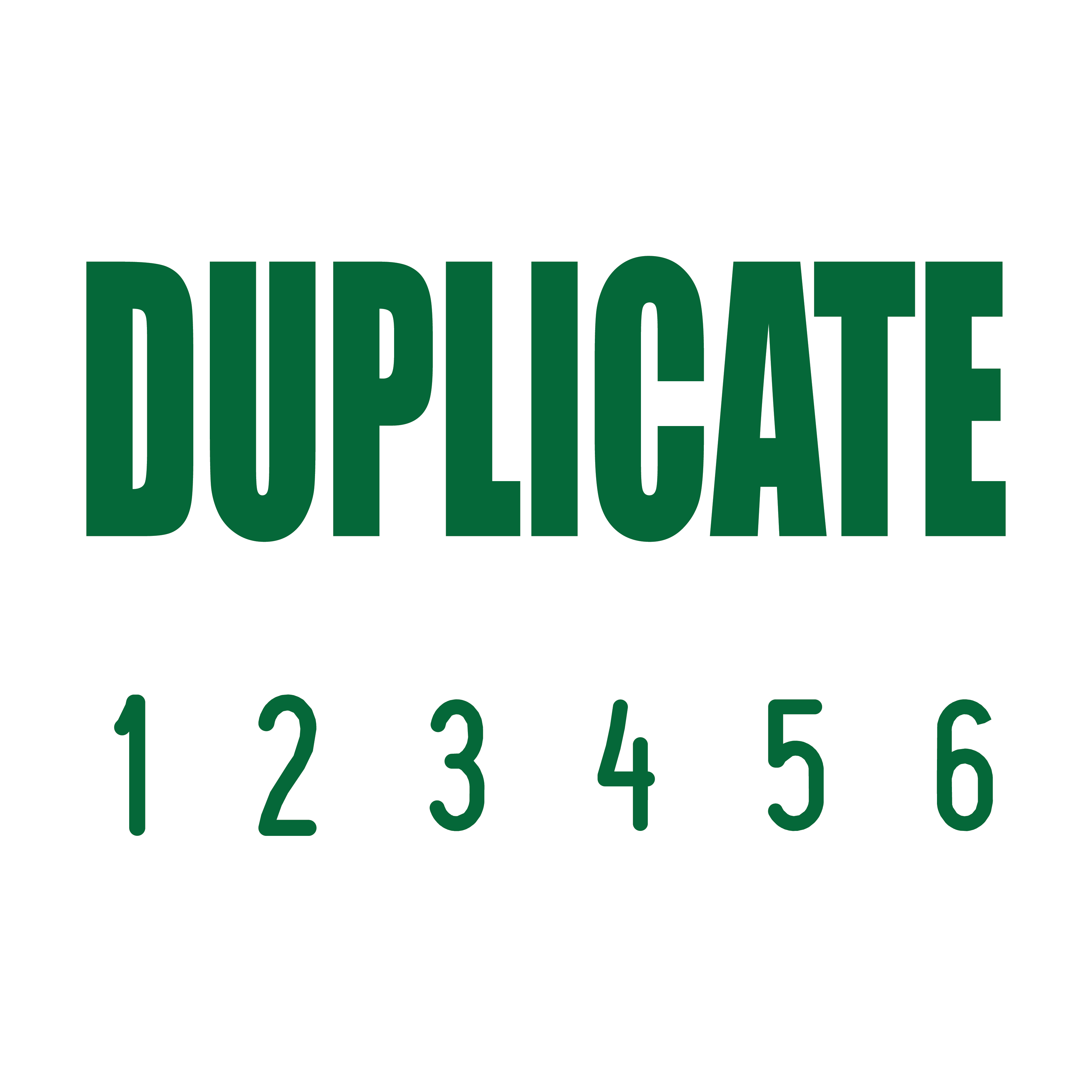 Green 04-5004-duplicate-mini-number-stamp