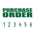 Green 04-5008-purchase-order-mini-number-stamp