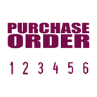 Maroon 06-5008-purchase-order-mini-number-stamp